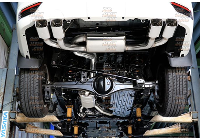 Ganador Vertex 4WD/SUV Muffler Exhaust System Quad Squared Tail